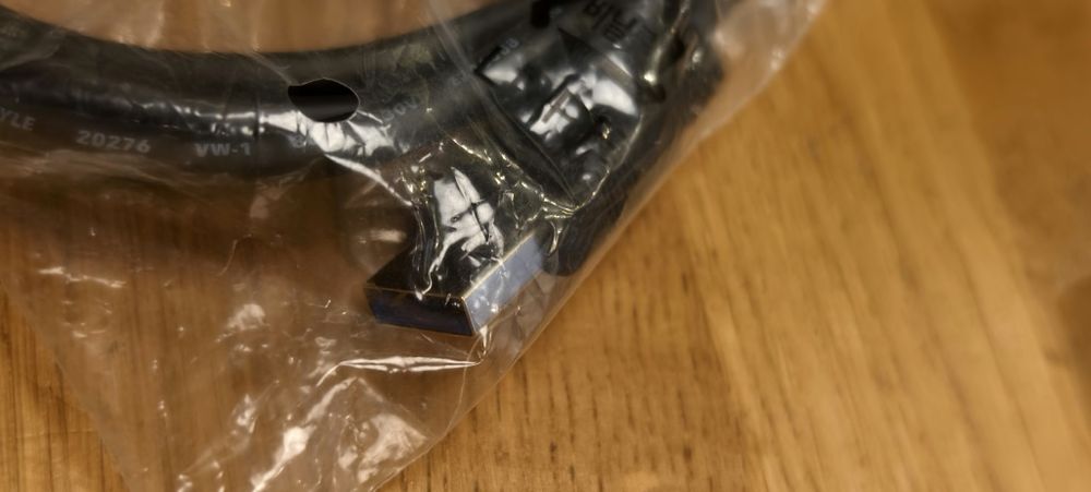 Kabel USB do drukarki USB A -> USB B ok. 1 m