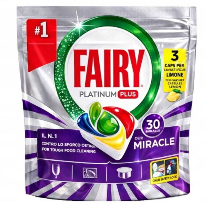 Fairy Platinum Plus -tabletki, kapsułki do zmywarki