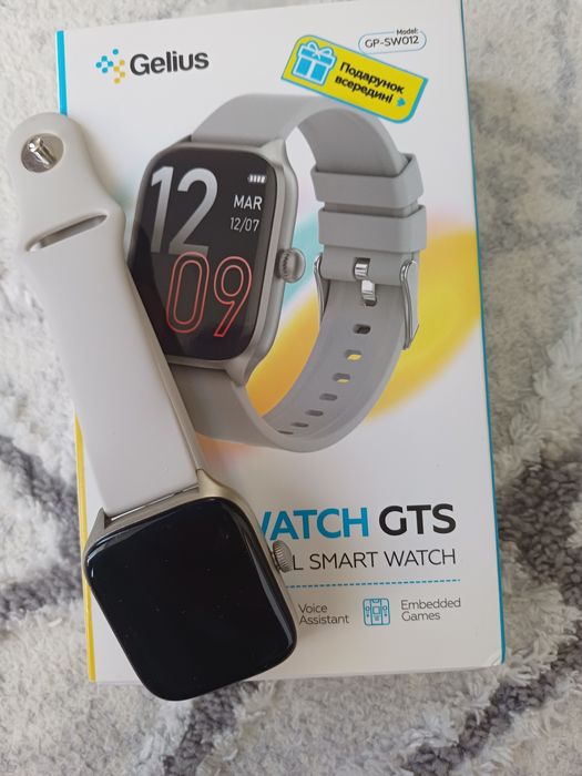 Смарт-годинник Gelius Amazwatch GTS (GP-SW012) Silver — Стан 10/10