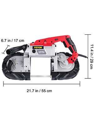 D85-serra de fita portátil de velocidade variável 1100w COM BASE