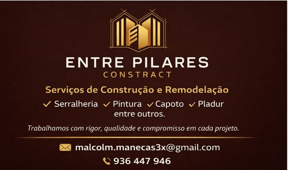 Serviços de remodelação, serralheria, cofragem