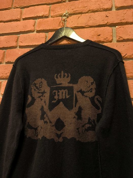 Sweter Juicy Couture Kaszmir Logo Serek Damski Czarny