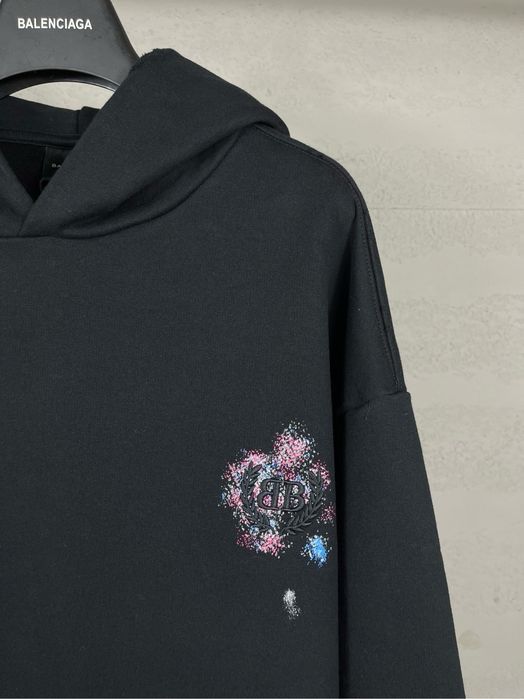 BALENCIAGA худи мужское оверсайз унисекс черное оригинал