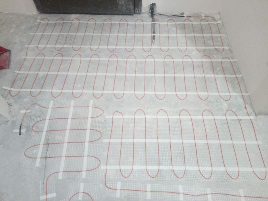 Теплый пол под плитку, ламинат, кабель, мат. Електро Тепла підлога