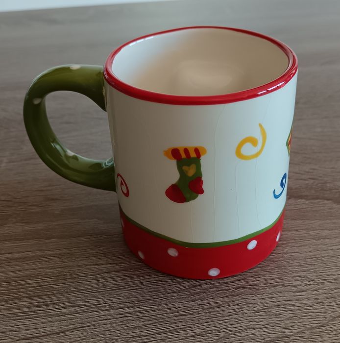 Caneca para bebidas com motivos de Natal.