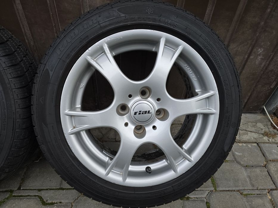 Felgi z oponami 195/50R15 Golf 3 4x100 Jetta Polo Lupo Opel Corsa