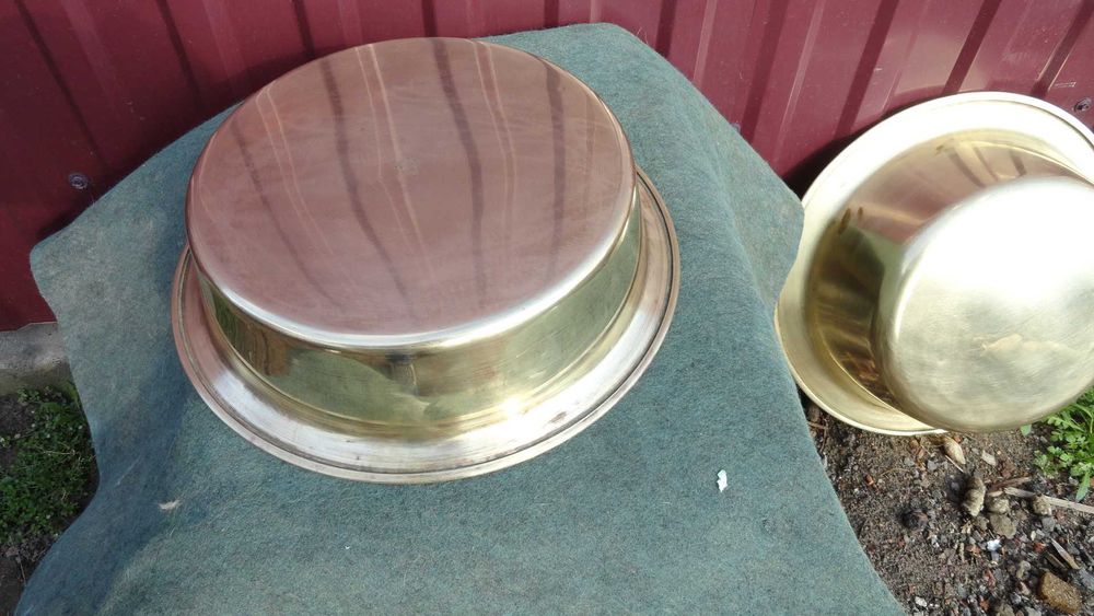 Тазик латунь СССР на 5 л. и на 10 литров полированные