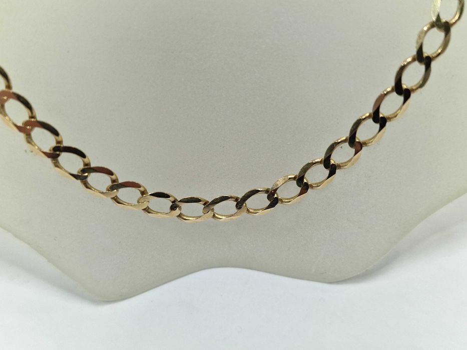 Złoty łańcuszek męski/ 375/ 7.14 gram/ 48cm/ Pancerka