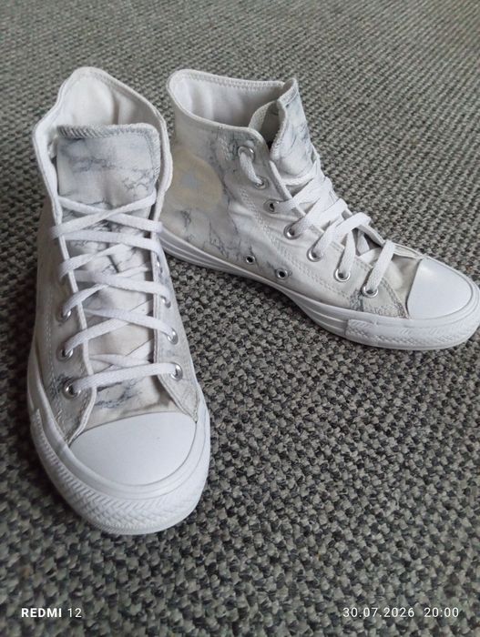 Buty damskie trampki Converse Chuck Taylor All Star w unikalnej, jasnej wersji kolorystycznej z marmurkowym wzorem (Marble Print) r. 39