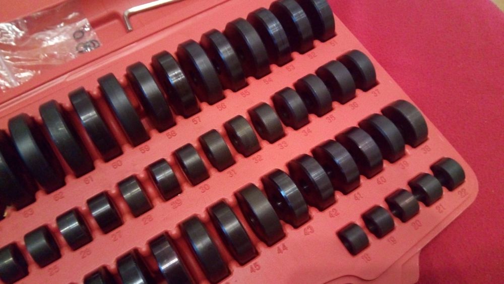 Kit 51 Peças para retirar / colocar rolamentos Bucha De Rolamento