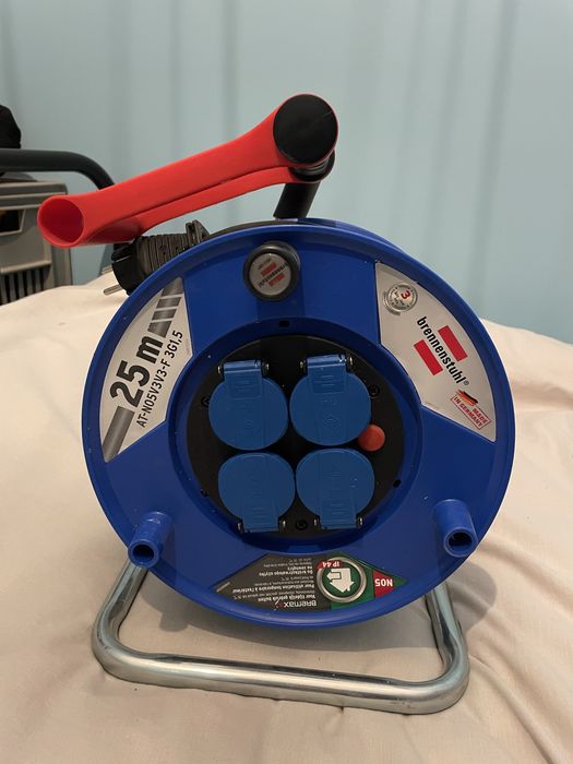 Przedłużacz PREMIUM BRENNENSTUHL Bębnowy 25M 4 gniazda IP44 NOWY