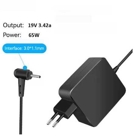 Зарядка Acer Asus Samsung 19V 65W (3.0x1.1) Square | Нова | Гурт
