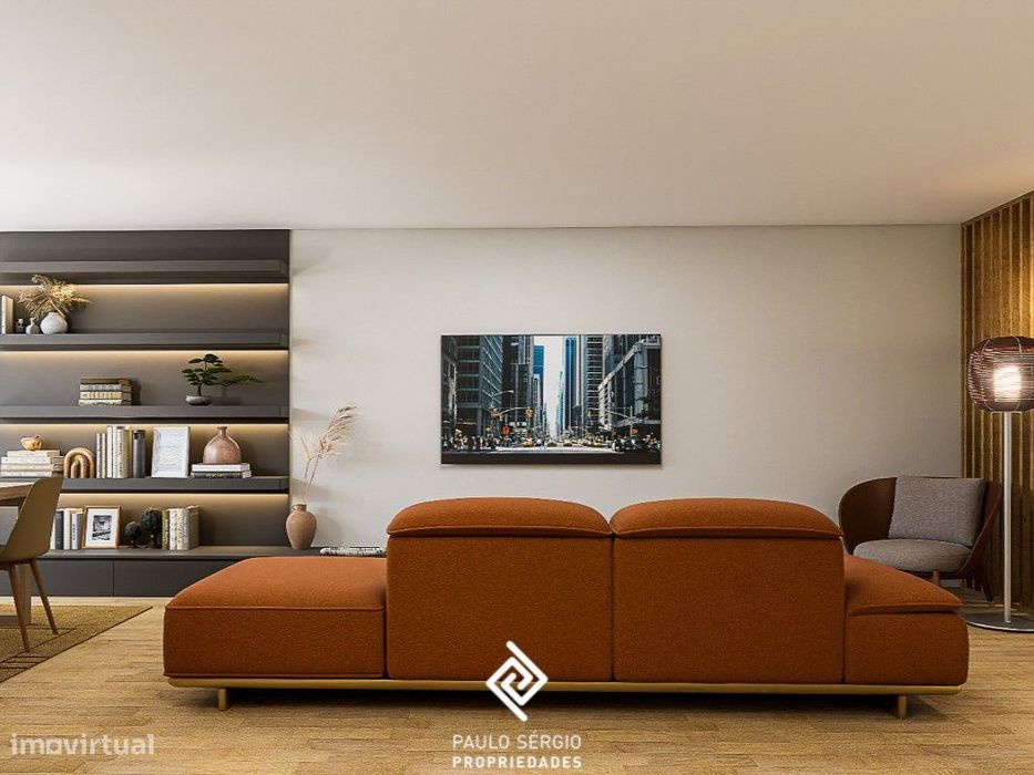Luxuoso apartamento T1 no centro da Trofa