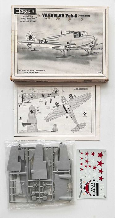 Encore models_Yakovlev Yak-6. ESc.1:72.  Completo e como novo.