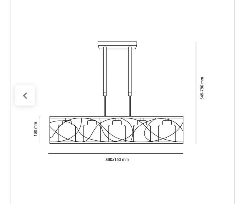 Candeeiro Leroy 5 focos