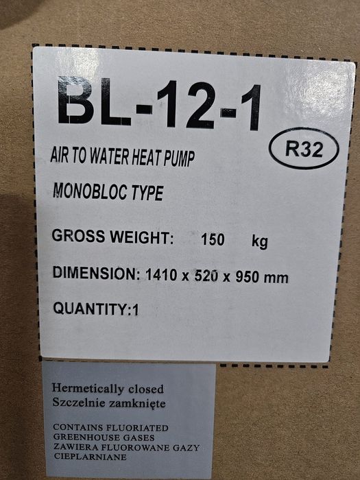 Pompy ciepła monoblok, nowe, firmy FOX
