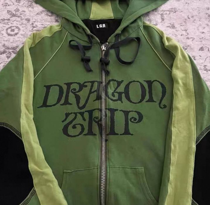 Худи LGB Dragon Trip Green Zip Hoodie: 3 399 грн. - Худи Днепр на Olx
