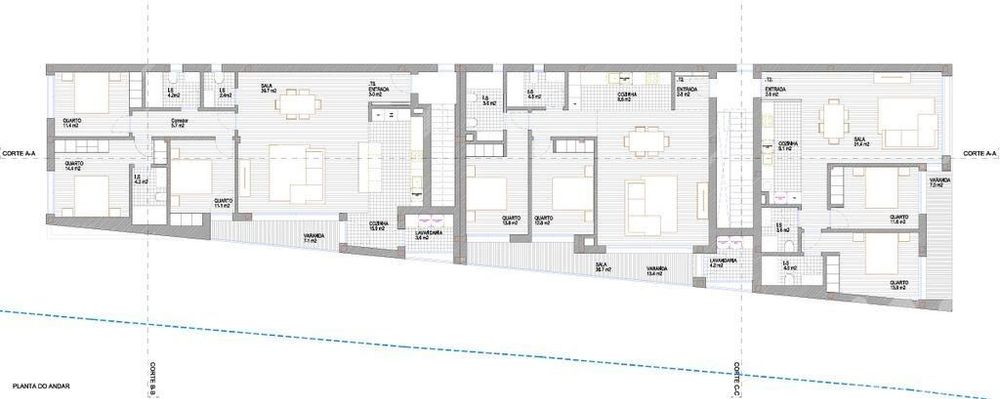 Apartamento T2 em Galegos (Santa Maria) de 100,00 m2