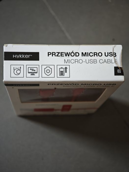 Kabel micro USB 2m czerwony