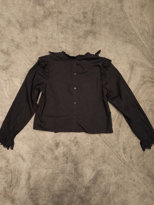 Жіноча  нарядна блуза/ топ з мереживом Zara/H&M