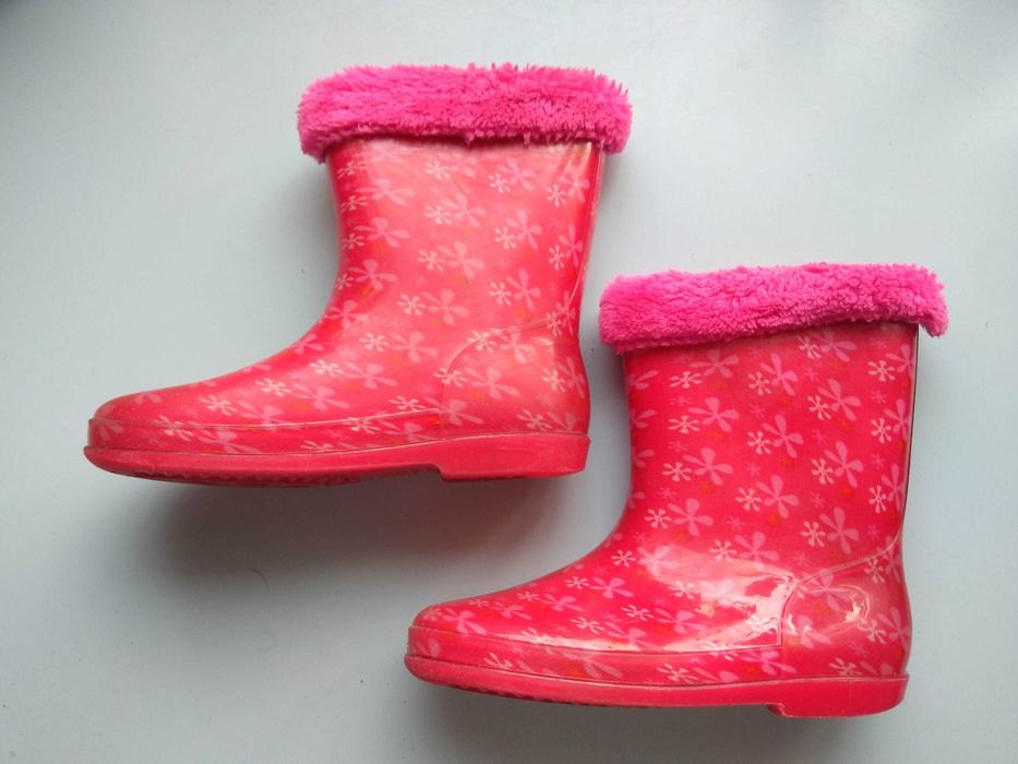 детские резиновые сапоги для девочки 29 размера с утеплением