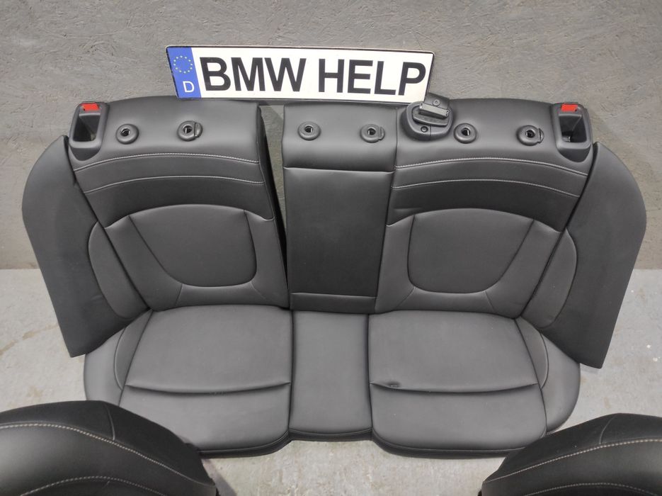 Салон Сиденья Mini F54 Ф55 F60 Сидушки Черная Кожа Clubman cooper Ф54