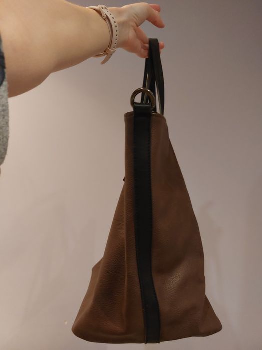 Duza brazowo-czarna shoperka by Jemioł,