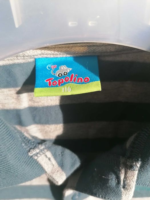 Bluzka chłopięca polówka z kołnierzykiem Topolino 116cm