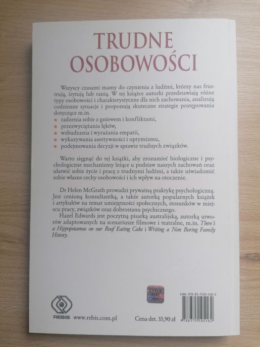 Trudne Osobowości Helen McGrath i Hazel Edwards psychologia