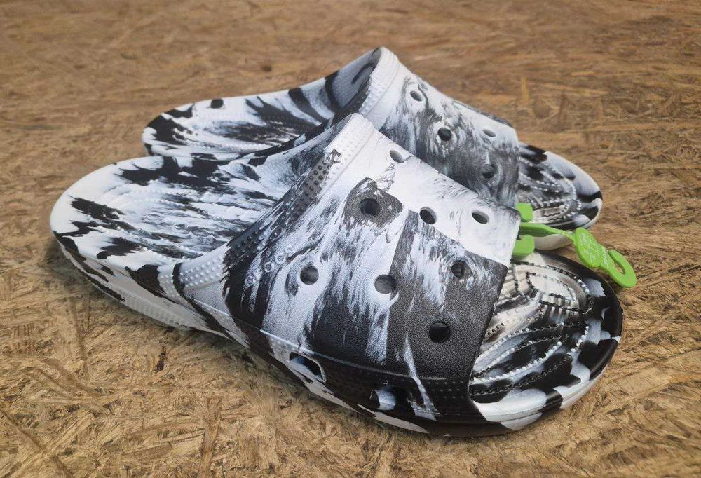 Шльопанці Crocs Classic Marbled Icon Slide, М7-М13, 100% оригінал