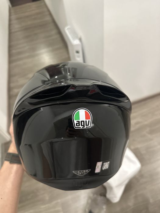 Capacete AVG k1s preto refletivo