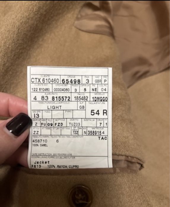 Чоловічий жакет-пальто ZEGNA (оригінал)