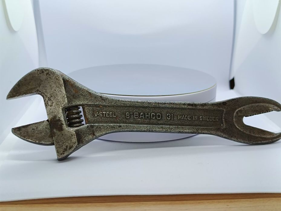 Klucz nastawny, stary, Szwecja, unikat