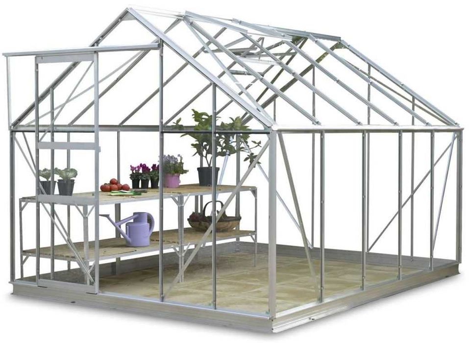 SZKLARNIA OGRODOWA z fundamentem 6,1x2,8m 17,1m2 5x10