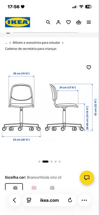 Cadeira IKEA de Secretária / Quarto