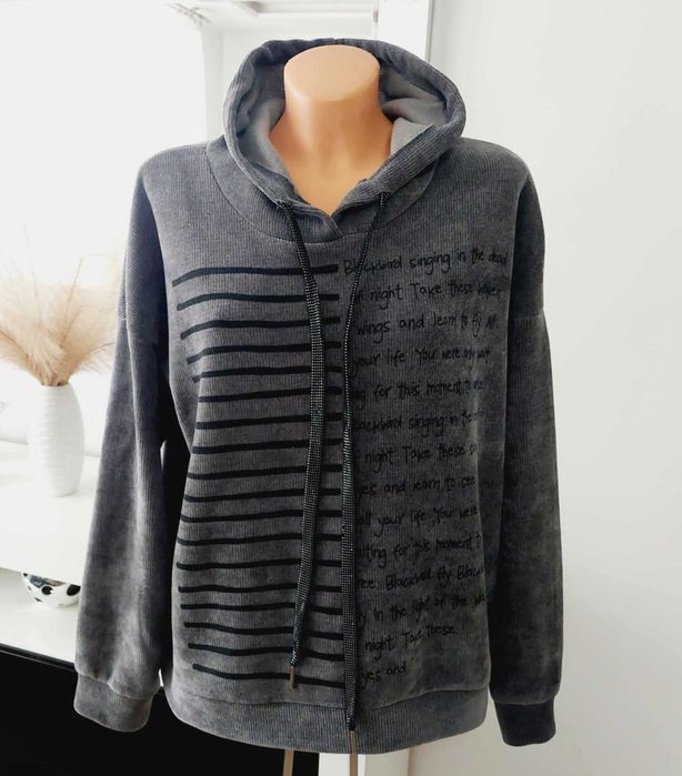 M bluza szara z kapturem