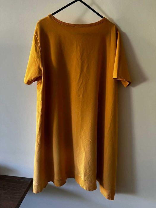 Bluza bluzka damska bawełniana  żółta asymetryczna- L/XL- "Relevance".