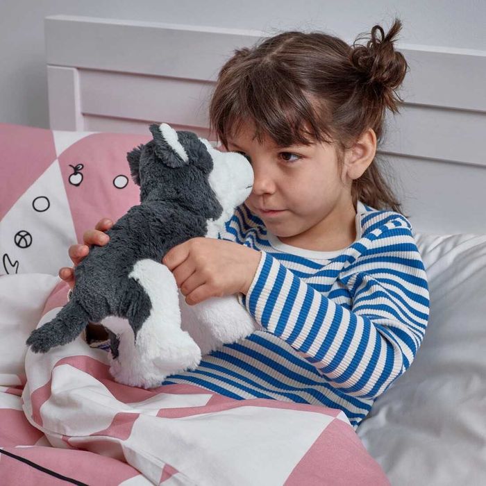 Хаскі 26 см IKEA дитяча м'яка плюшева іграшка игрушка хаски ИКЕА