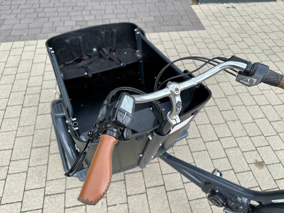 Rower elektryczny z przyczepką przednią RYKSZA cargo riksza