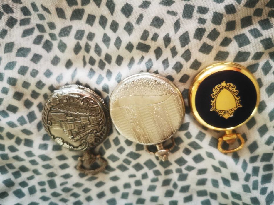 3 relógios de bolso muito bonitos marcas distintas