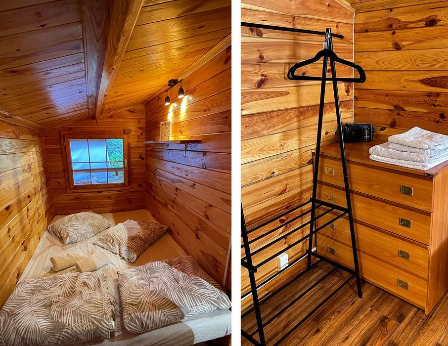 Dom LAS 2 - domek na wynajem, 100% prywatności, jakuzzi 24h/dobę, ognisko, grill,  Jeziorsko