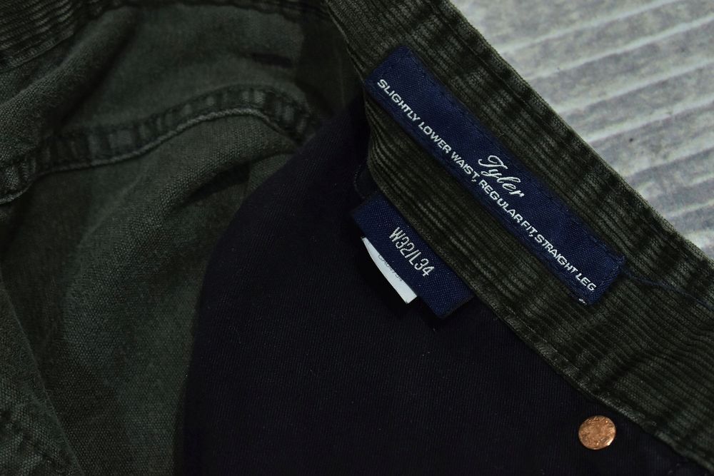 Gant Tyler Sztuksowe Spodnie Męskie Straight W32 L34