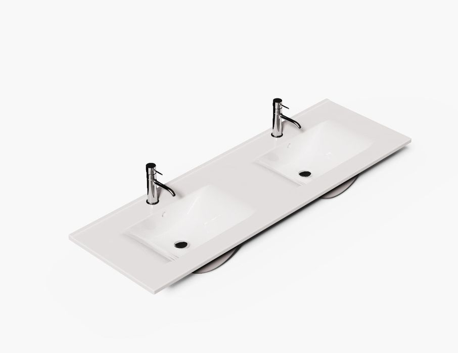 Lavatório duplo 121cm por 46cm