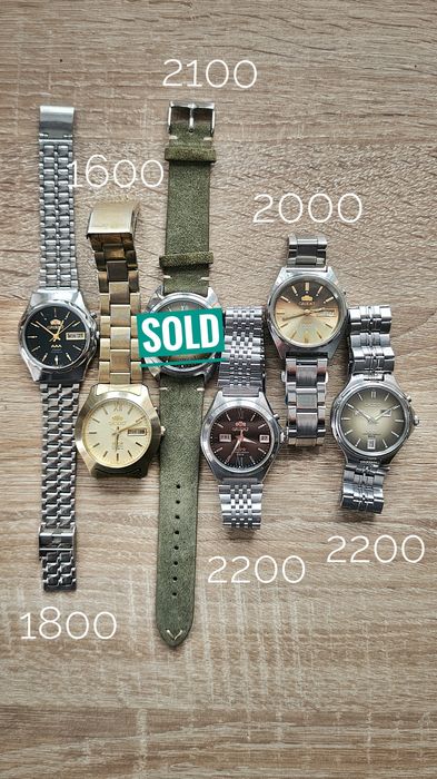 Японські годинники Orient Three Stars, SK, механіка та кварц