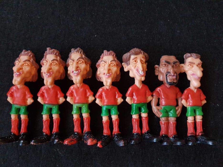 Bonecos em PVC Caricaturas jogadores da Selecção Nacional de Futebol