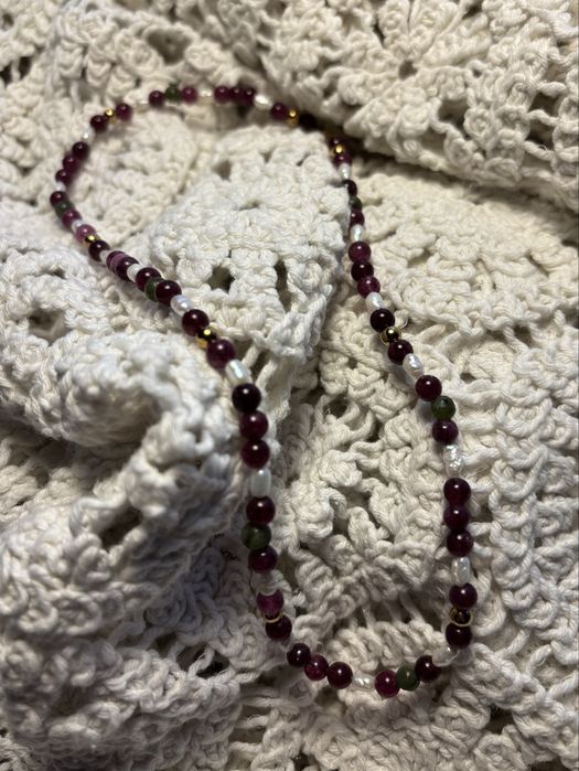 Naszyjnik handmade z naturalnych kamieni