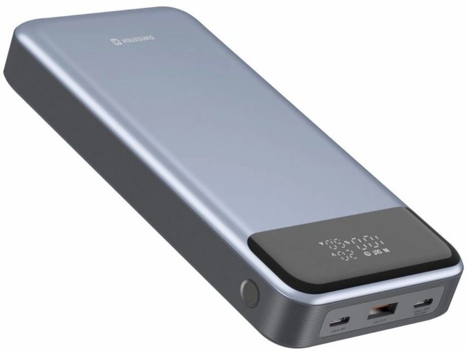 Swissten Power Bank For Laptop 30000 mAh 133W PD Grey