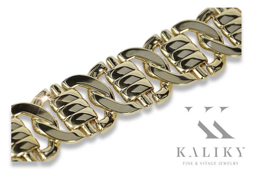 Złota bransoleta 70g żółte złoto 14K PRZEPIĘKNA -Tanio! cb199y K