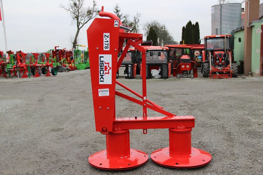 Kosiarka rotacyjna bębnowa z osłoną LISICKI 1,35 1,65 1,85 roztrząsacz