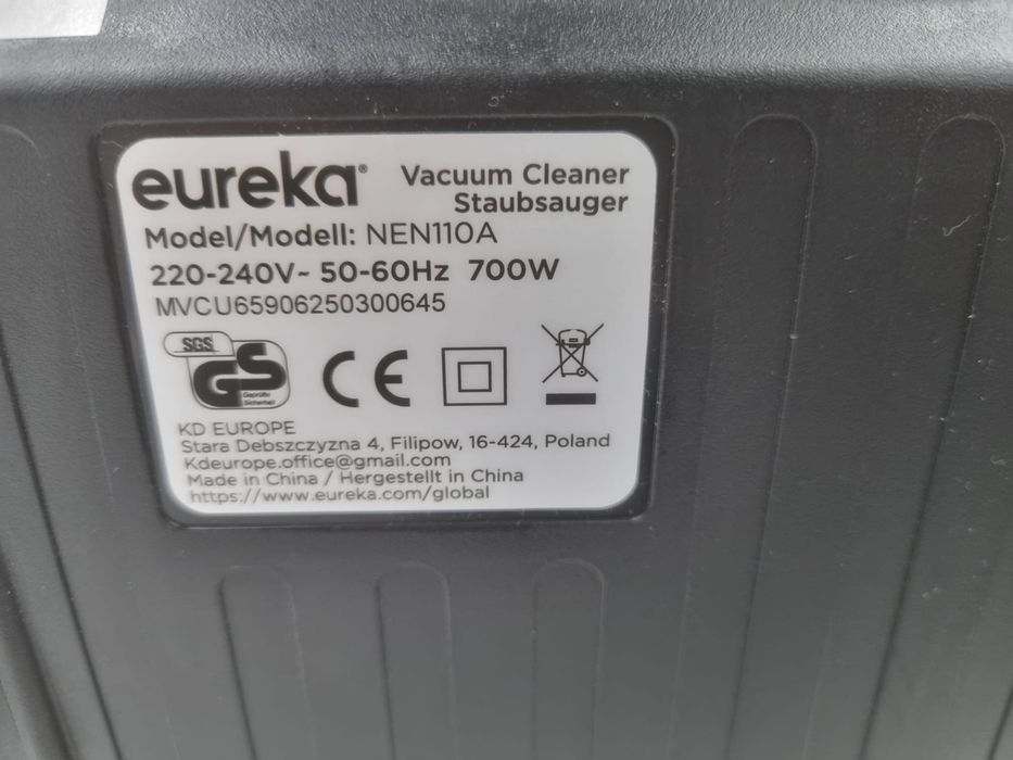 Eureka odkurzacz bezworkowy NEN110A